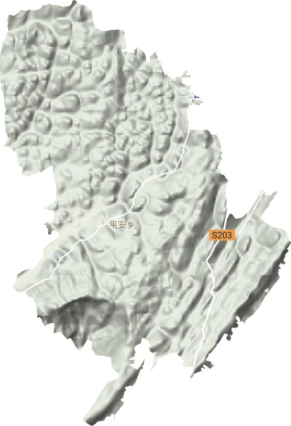 平安鎮地形圖