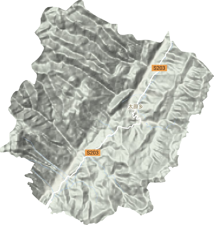 太原鄉(xiāng)地形圖