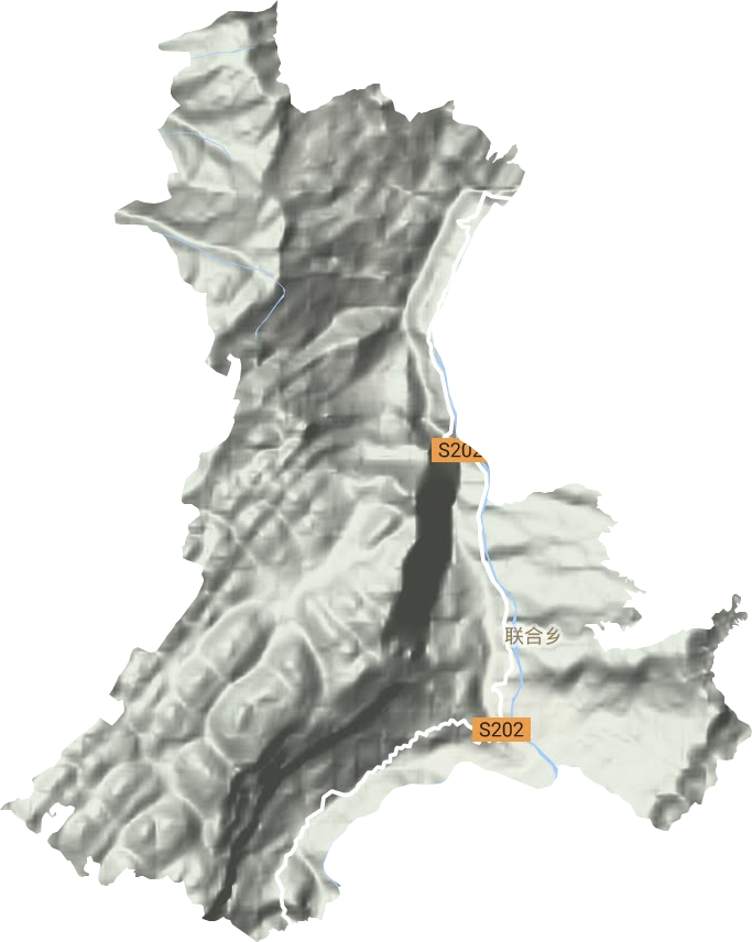 聯合鄉地形圖