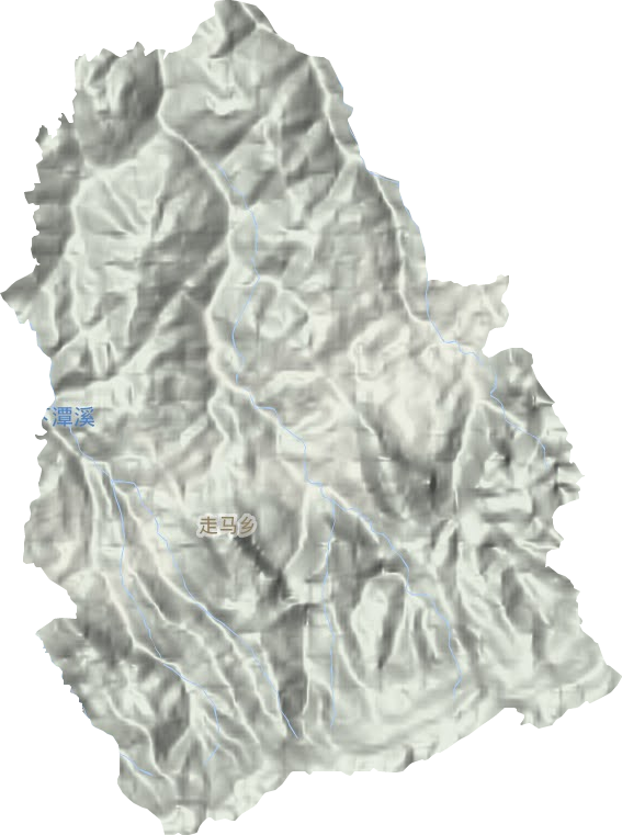 走馬鄉地形圖