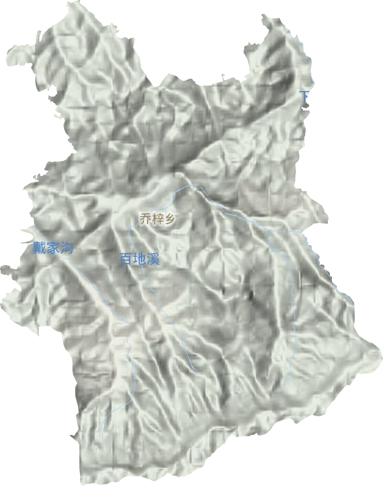 喬梓鄉(xiāng)地形圖