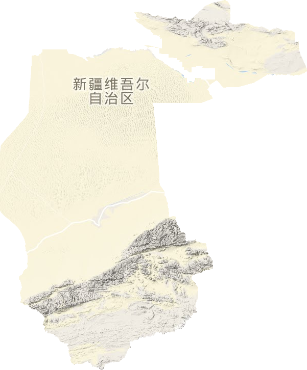 且末縣地形圖