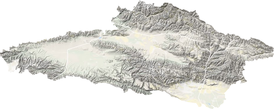 和靜縣地形圖