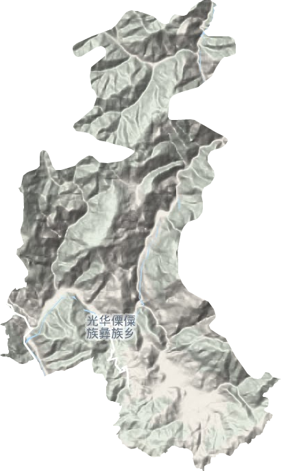 光華傈僳族彝族鄉地形圖