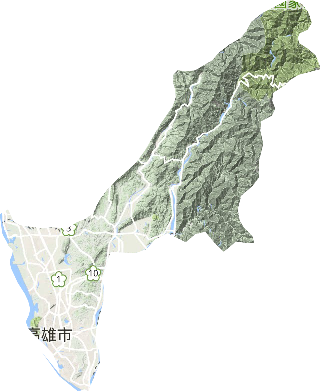 高雄市地形圖