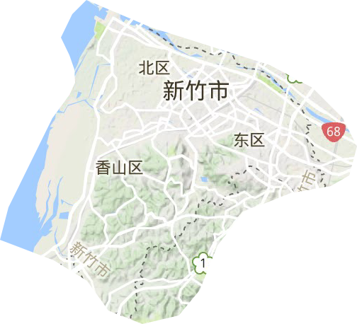 新竹市地形圖