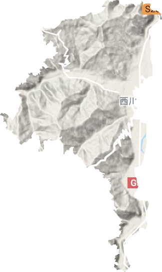 西川鎮地形圖