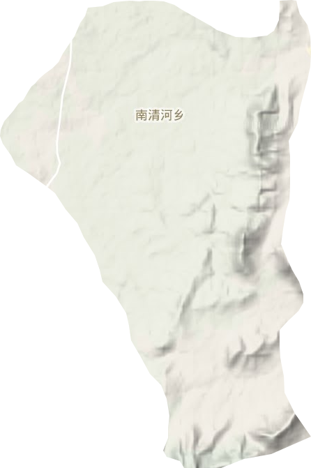 南清河鄉(xiāng)地形圖
