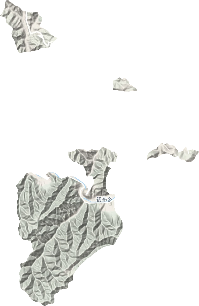 初布鄉(xiāng)地形圖