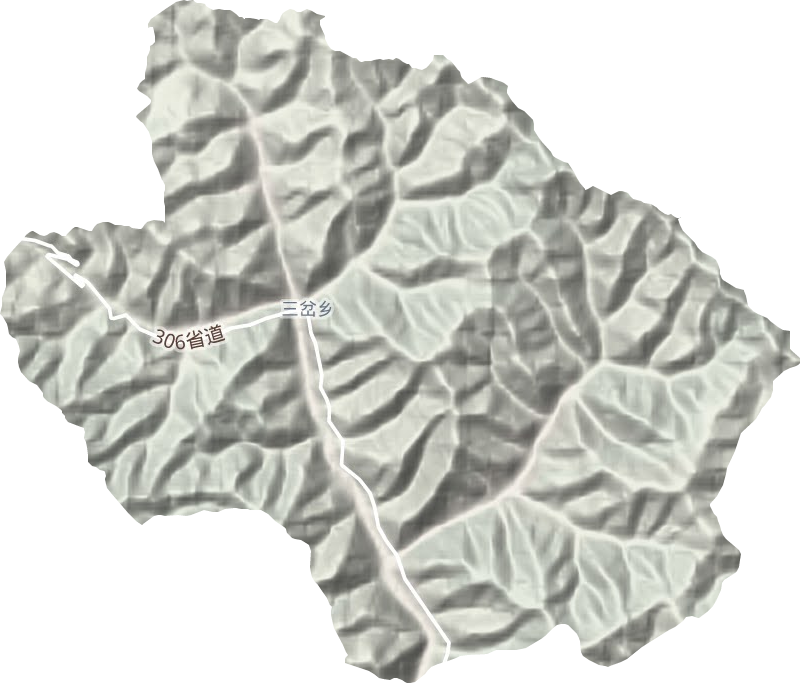 三岔鄉地形圖