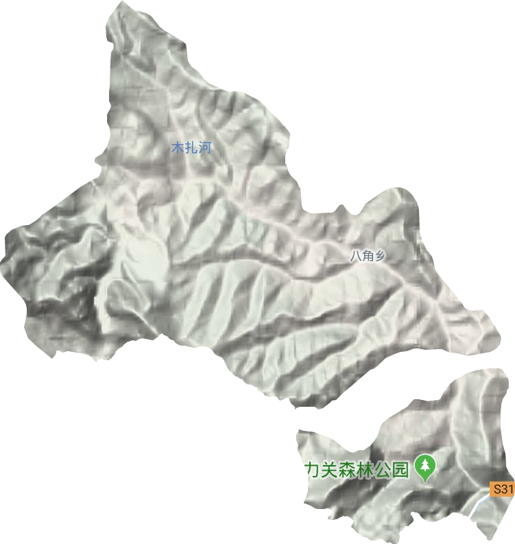 八角鄉地形圖