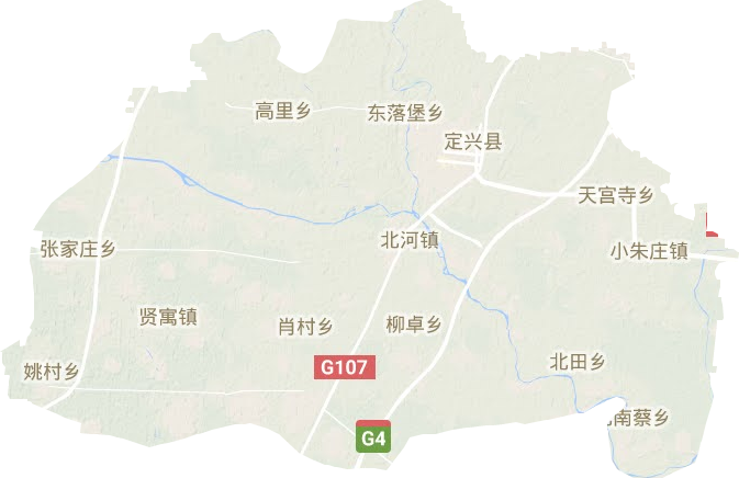 定興縣地形圖