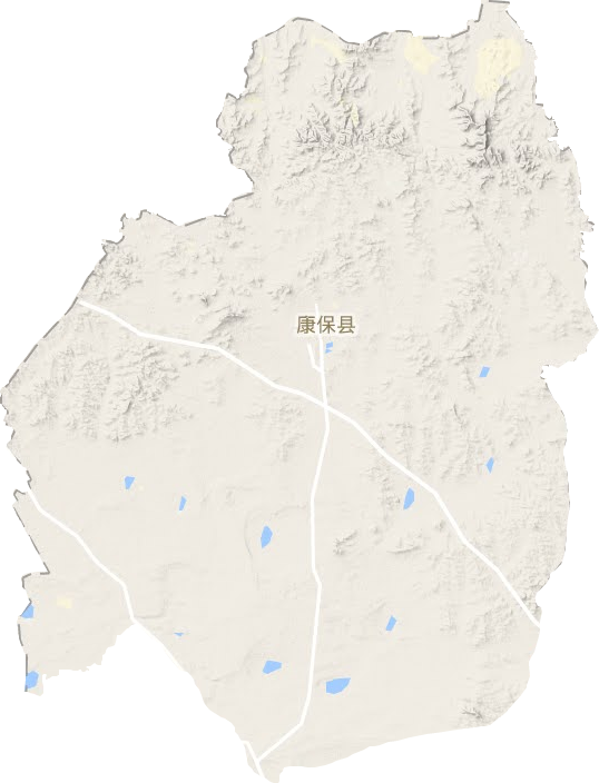 康保縣地形圖