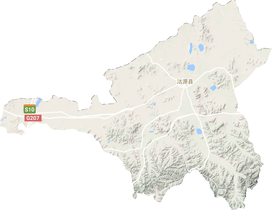 沽源縣地形圖