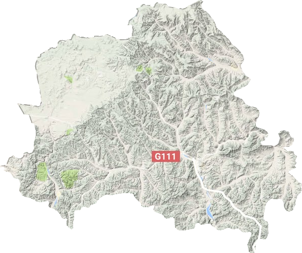 圍場滿族蒙古族自治縣地形圖