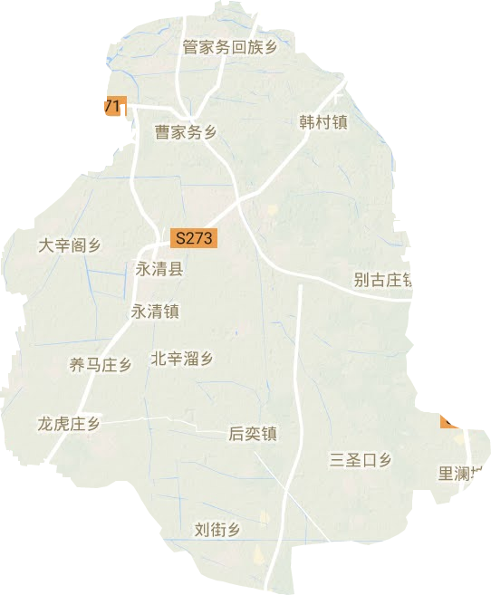 永清縣地形圖