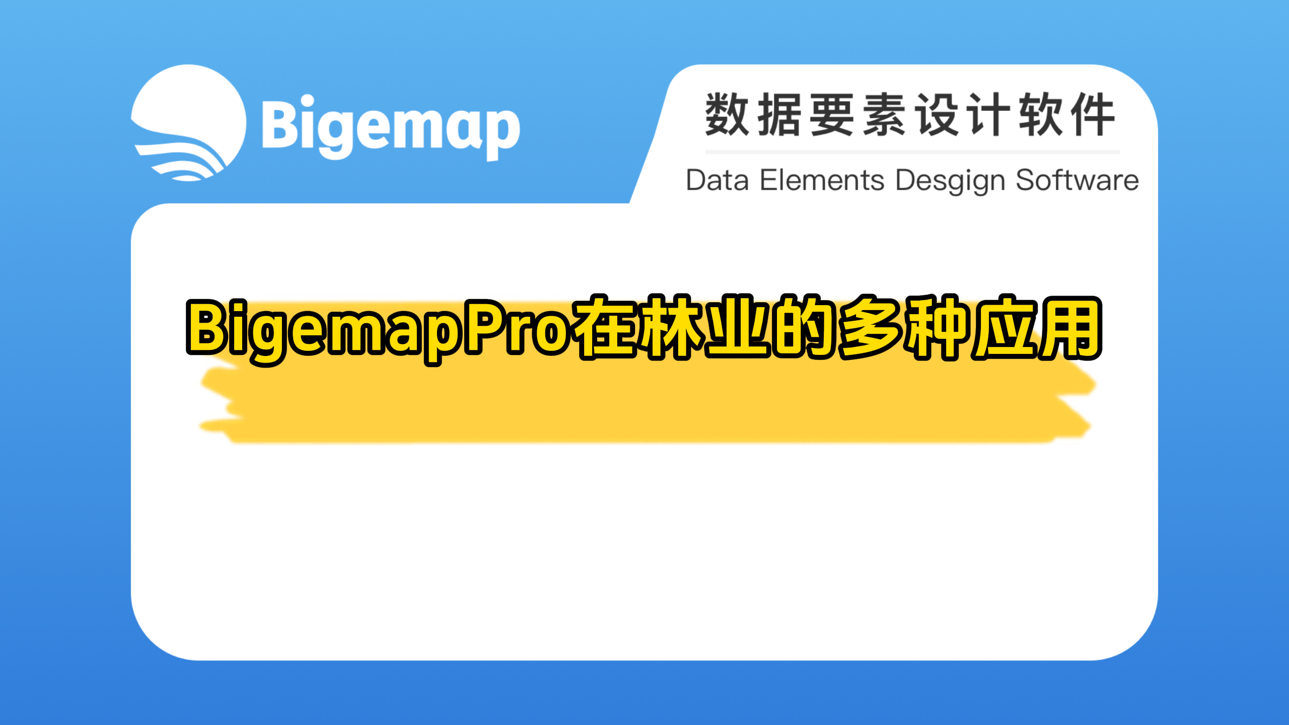 BigemapPro在林業的多種應用