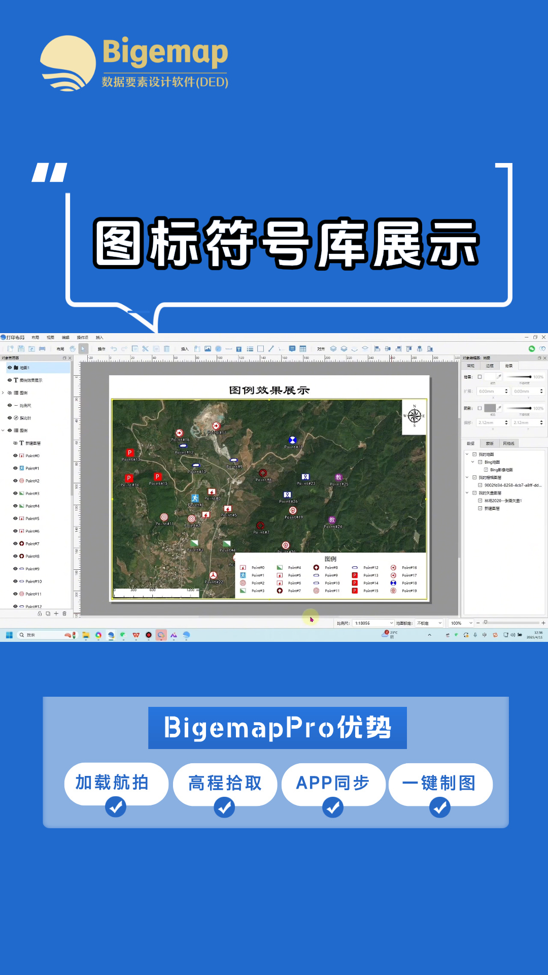 圖標符號庫及圖例樣式展示