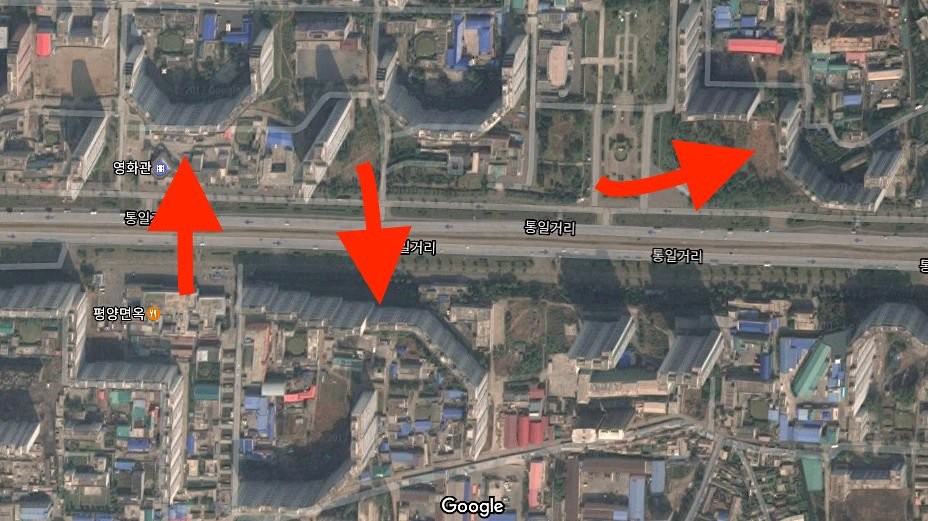 平壤的高樓其實是面墻？ Google Map衛星地圖探究竟