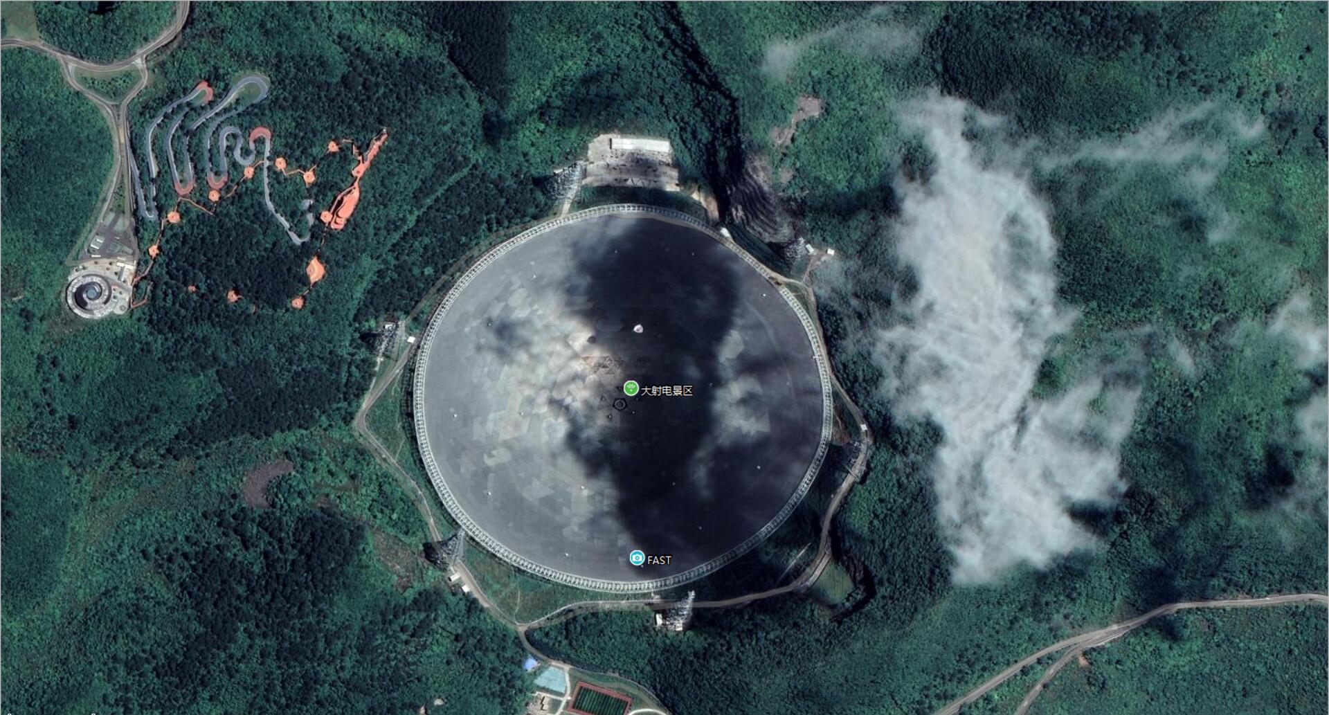 從衛(wèi)星地圖一覽，建設(shè)中國(guó)天眼的貴州平塘到底是怎樣的地方？